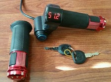 eBike / Electric Scooter Throttle w/ Key Switch Battery Level 48V - US SELLER