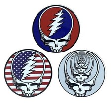 Grateful dead Steal your face 3 inch high-quality decal 3x vinyl sticker pack