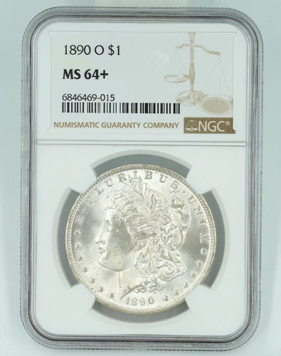 1890-O NGC MS64+ Morgan Silver Dollar Blast White