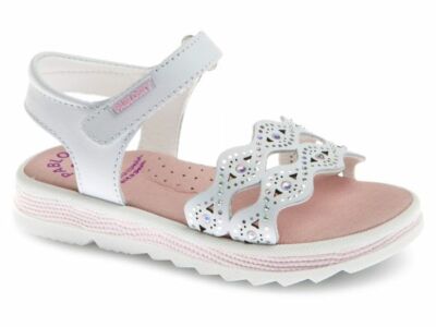 Pablosky (478800) White Leather Girls Sandal Number 32 to 38