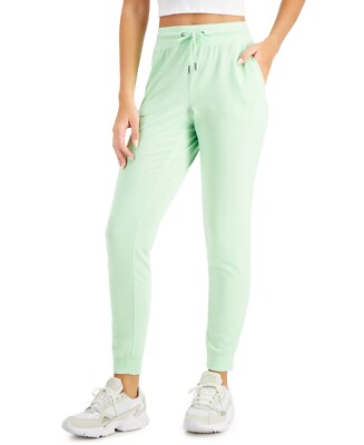 MSRP $40 Id Ideology Womens Knit Jogger Pants Green Size XS