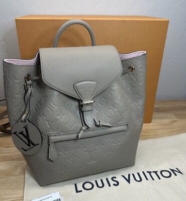 Authentic Louis Vuitton Monogram Empreinte Montsouris PM M45410 Ladies Backpack