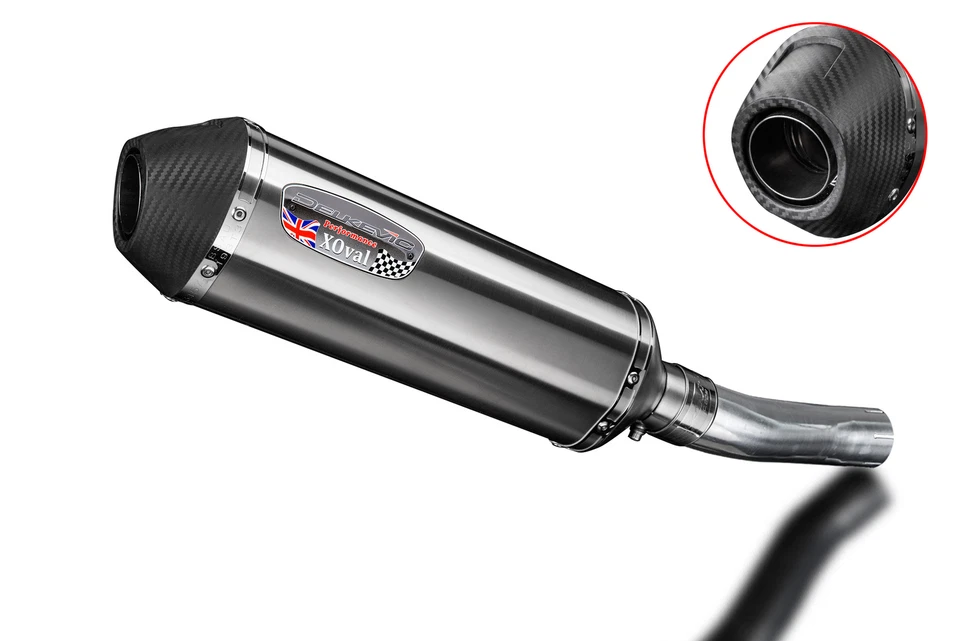 Kit silenciador escape inox X-Oval 13,5" Honda CB500X 2013-14-15-2016 Foto 2 de 4