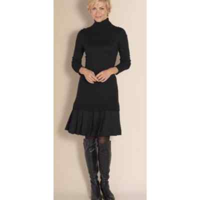 NWT! Soft Surroundings Chloe Gray Drop Waist Sweater Dress PS | eBay