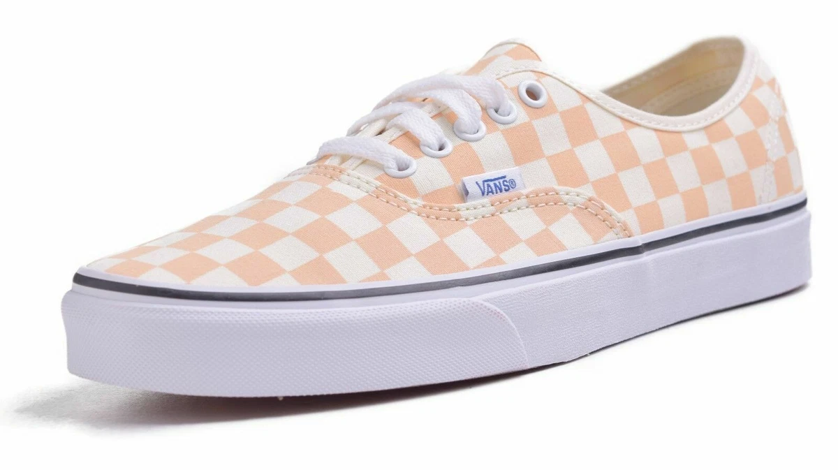 Vans Authentic Mens Apricot Checkerboard Skateboard Shoes 11 eBay