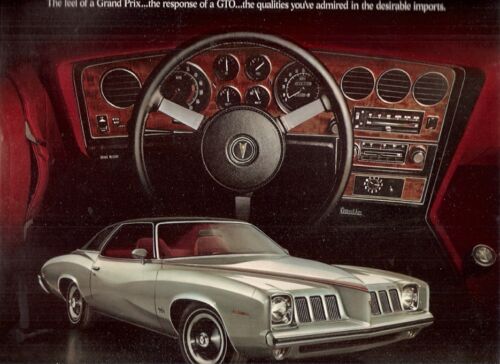 Pontiac Grand Am 1973 USA Market Foldout Sales Brochure 2-dr 4-dr - Photo 1 sur 1