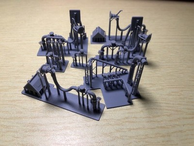 3DPrinted 1/350 US Burke-class destroyer Ship supply pipeline system Unpainted