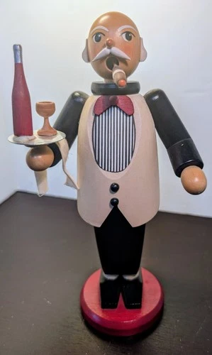 Incense Smoker ECHT ERZGEBIRGE Ober/Waiter 1703 Holzkunst Mit Herz W/Box