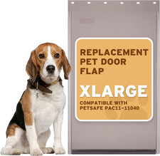 PAC11-11040 Dog Door Replacement Flap Heavy-Duty PVC Material 24 3/8" X 13 3