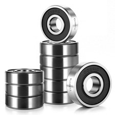 608 2RS 10PCS Ball Bearing 8X22X7Mm Double Rubber Sealed Deep Groove Miniature
