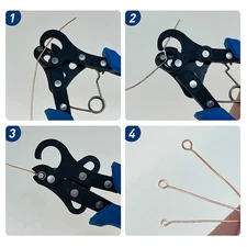 1.5/2.25/3mm Wire Rolling Plier Set For Wire Winding Bending Repair Jewelry