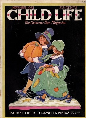 1931 Child Life November - Thanksgiving, puzzles, toys, lots of stories and ads