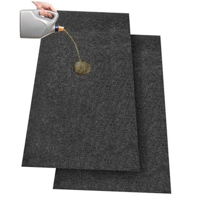 Pcs Oil Spill Mat Set (36''×60'') - Complete Garage Floor Protection - Front & 2