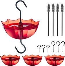 Ant Moat for Hummingbird and Oriole Feeder(5 OZ, 4 Pack) Umbrella Hummngbird Fee