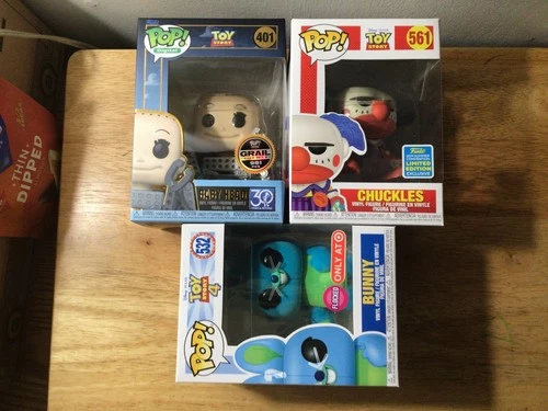 Funko Pop Digital Toy Story Baby Head #401 + Bunny #532 + Chuckles #561