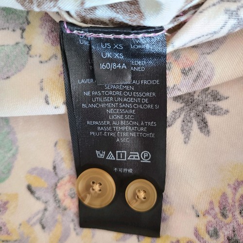 Pilcro Anthropologie Relaxed Tunic Button Up Floral Animal Patchwork XS X-Small - Picture 11 of 15