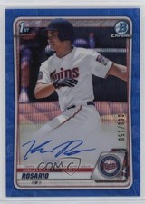 2020 Bowman Draft Chrome Picks Blue Wave Refractor /150 Kala'i Rosario Auto 5k5