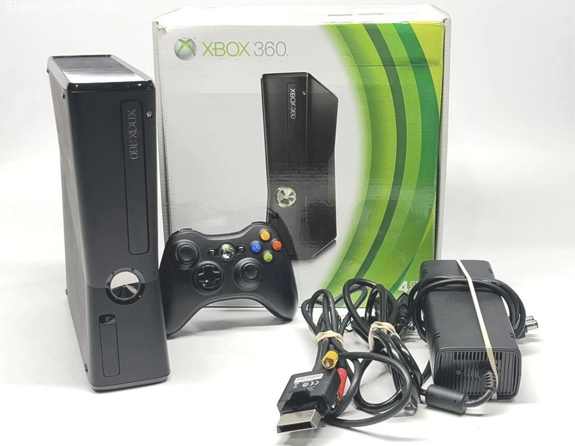 Buy Microsoft Xbox 360 S 4GB Black Console online | eBay