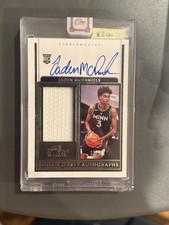Panini One and One Rookie Jersey Autograph Jaden McDaniels Timberwolves #RJA-8