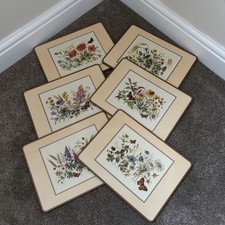 Boxed Set of Six Vintage PIMPERNEL Table Placemats with Field Flowers Design VGC