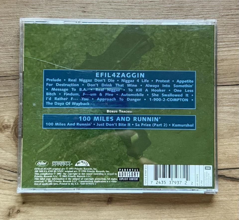 N.W.A - Efil4zaggin / 100 Miles and Runnin' (Remastered) Eazy-E Dr. Dre Ice Cube - Bild 2 von 4