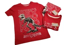 Tyrannosaurus Rex Childs Red T Shirt 4 no tags Choice of  Size 4-5/6-7