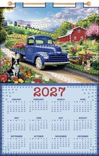 Design Works 2027 Sequin Calendar Felt Applique Kit-Farm Scene - 5A0036FS-1H7L1