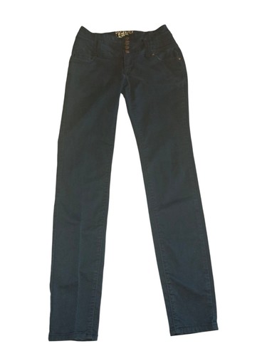 Hot Kiss Jeans Get The Lift Size 5 Blue Denim Y2K Buttonfly - Picture 5 of 8