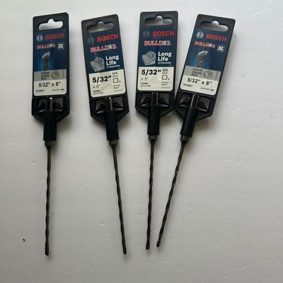 4 Pack Bosch Bulldog 5/32 x 6 SDS-plus Rotary Hammer Drill Bits Concrete HC2001