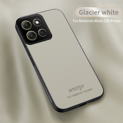 For Motorola Moto G86 Power, Luxury Retro Leather Magnetic Business Case Cover