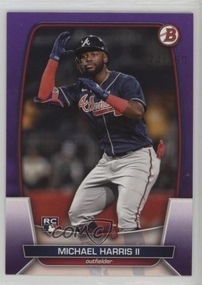 2023 Bowman Purple 74/250 Michael Harris II #76 Rookie RC 4d3