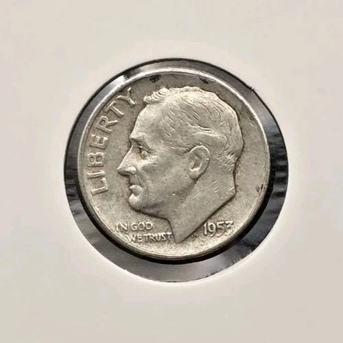 1953-D Roosevelt Dime 90% Silver US Mint Denver