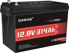 12V 314Ah LiFePO4 Lithium Battery , 4.01kWh 200A BMS Home Storage Backup Power