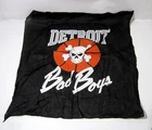 Vintage 1988 Detroit Pistons Bad Boys 20" X 21" Bandana Flag Banner