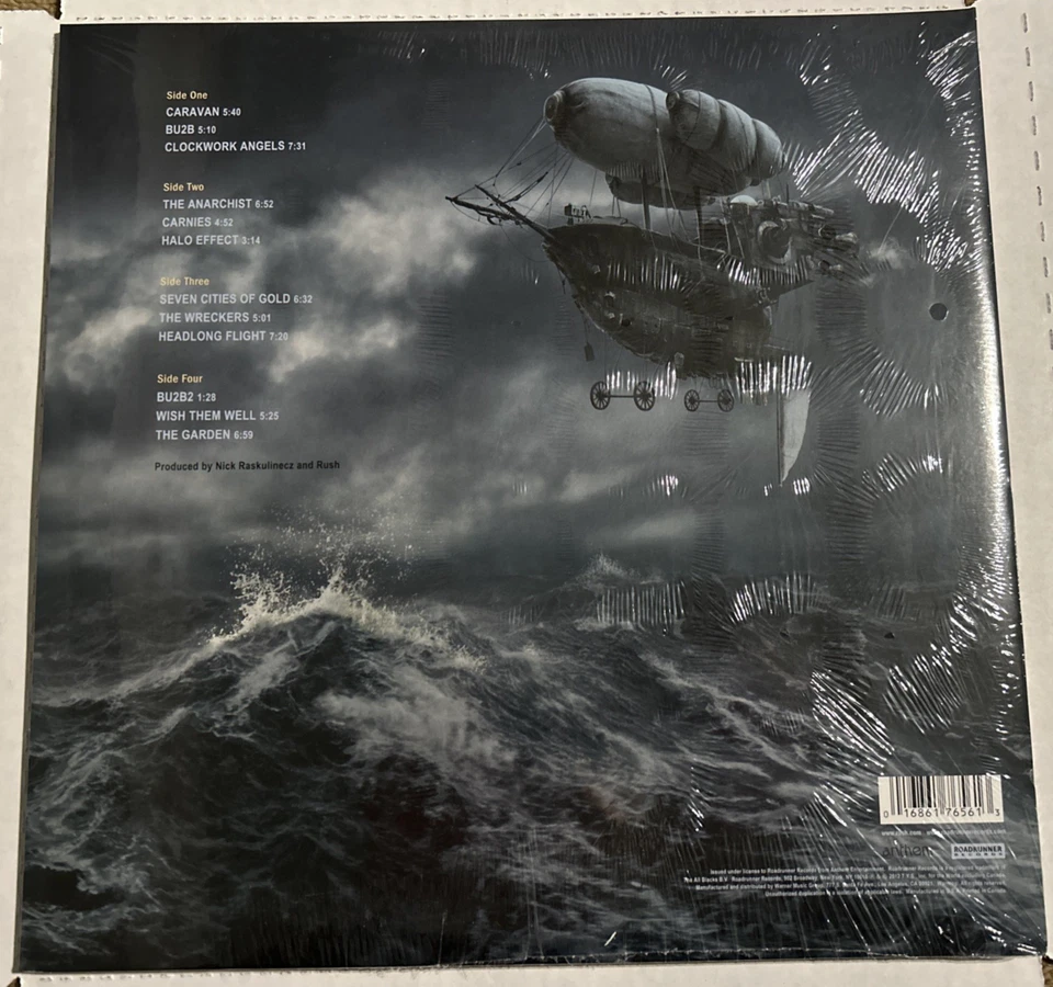*Sealed*-RUSH CLOCKWORK ANGELS ORIG 2012 PROG-PSYCH ROCK 2-LP ANTHEM ROADRUNNER - Image 2 of 4