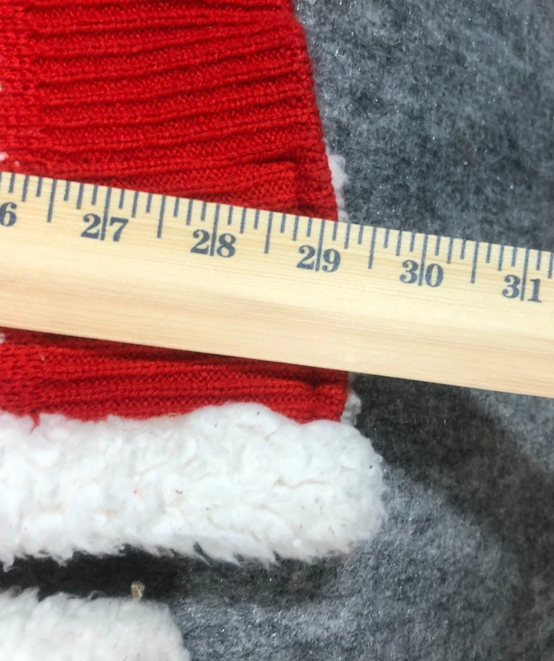 Disney Mickey Mouse Minnie Navidad Sherpa 3 XL Rojo Fair Isle Cárdigan Sudadera con Capucha Foto 4 de 4