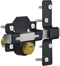 Barn Door Lock, Fence Gate Lock, Double Sided Gate Latch, Gate Lock for Wodden G