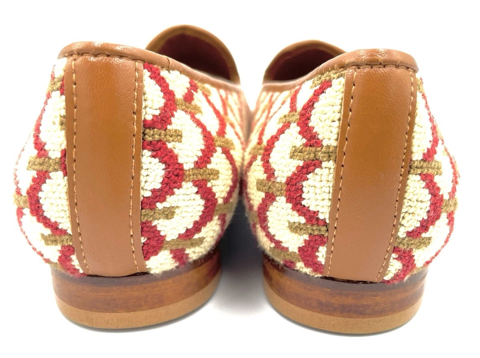 Женские винтажные мокасины Zalo с вышивкой размер 6 М гобелен тапочки Испания - Изображение 4 из 4