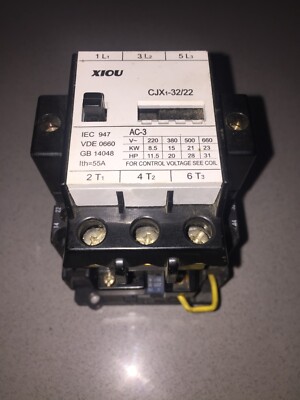 Used Xiou CJX1-32/22 IEC AC Contactor