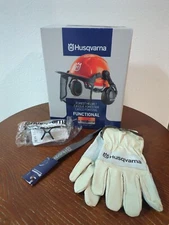 Husqvarna 592752601 Functional Forest Helmet Nylon Mesh Visor + Gloves & Glasses