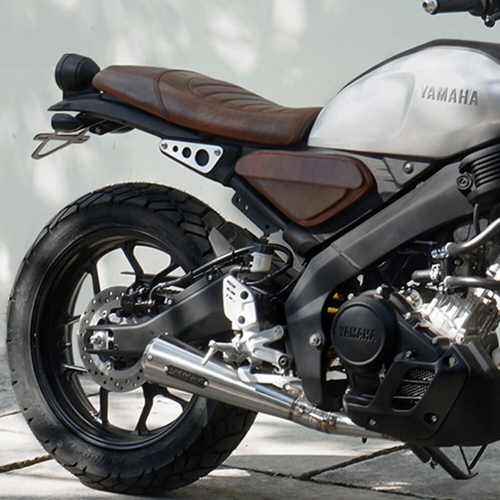 BROWN BODYSET SIDEBAG SYNTHETIC LEATHER FOR YAMAHA XSR 155