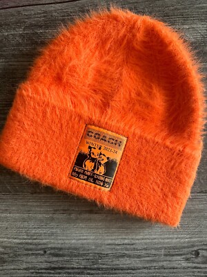 Coach Lil Nas X Beanie Coach The Lil Nas X Drop Beanie - Neon Orange | Editorialist main image 4