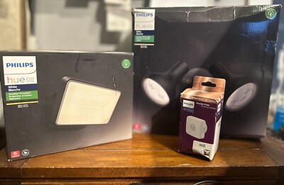 Philips Hue Ludere White Outdoor Light, and FLOOD LIGHT (White) 