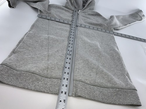 Ivivva Hooded Full Zip Yoga Jacket Sz 14 Girls Gray Cotton Polyester YGI S4-74 - Picture 9 of 11