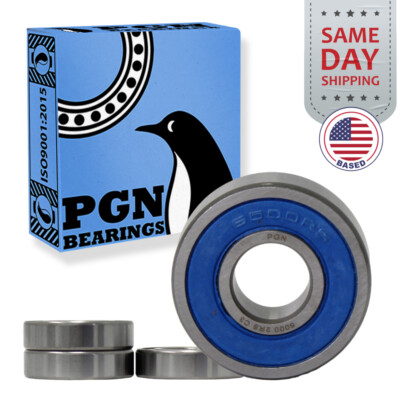 (4) 6000-2RS Premium Rubber Seal Ball Bearing C3 EMQ, 10x26x8, 6000 2RS 6000rs