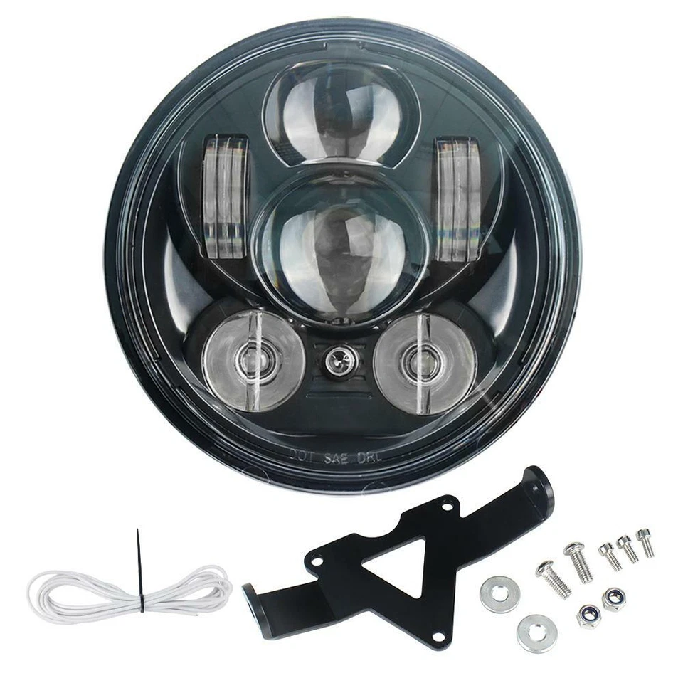 Farol de LED Eagle Lights 5 3/4" Yamaha Bolt Raider Road Star Stryker XVS650 - Imagem 2 de 4