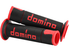 Domino "A450" Sportbike Grips Black/Red  Open 
