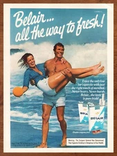 1978 Belair Cigarettes Vintage Print Ad/Poster Beach Summer Man Cave Bar Art 70s