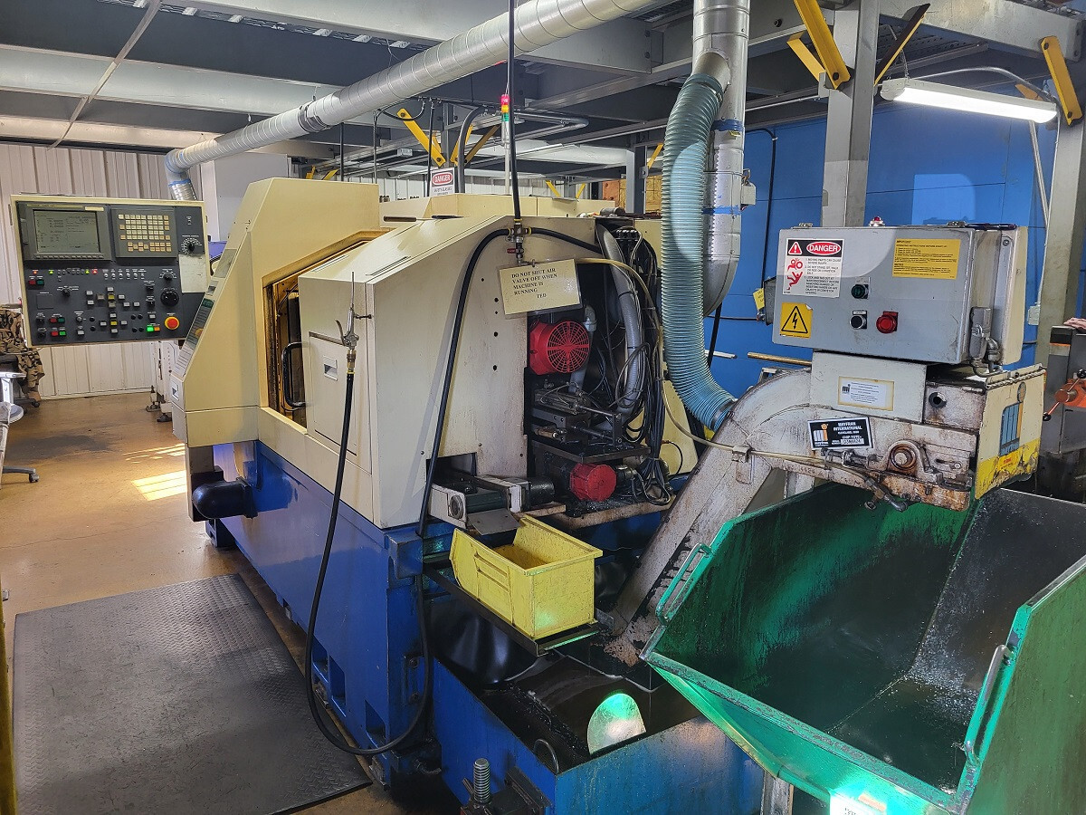 Tsugami BU38-SY Swiss CNC Lathe, Iemca Bar Feed, Fanuc LH1