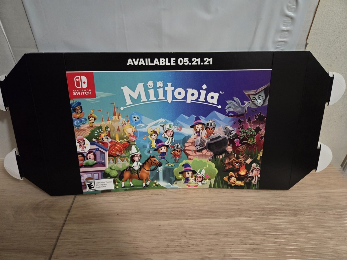 Miitopia Advertising Video Game Display Poster 19